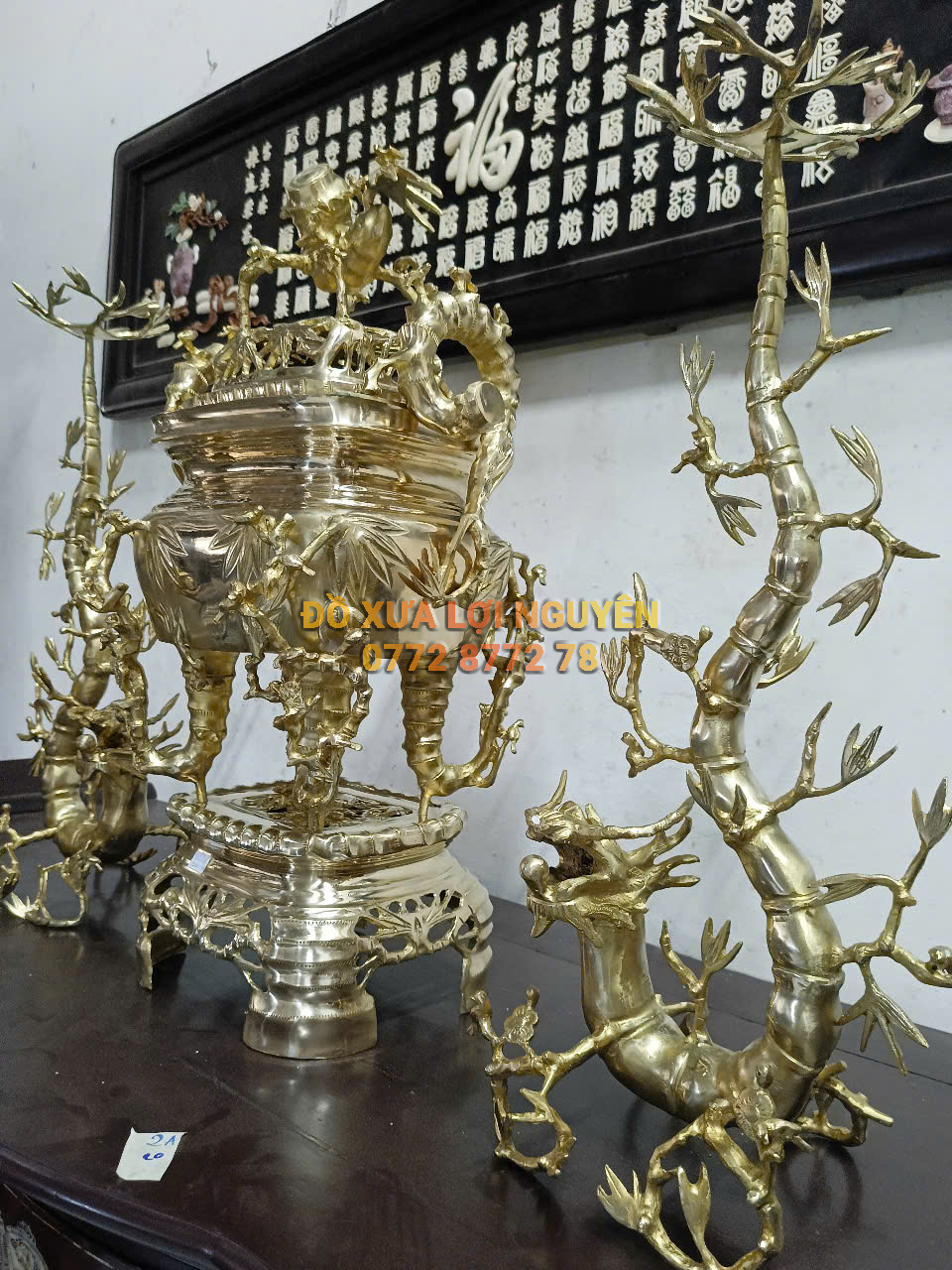 Bộ đỉnh đồng trúc tre