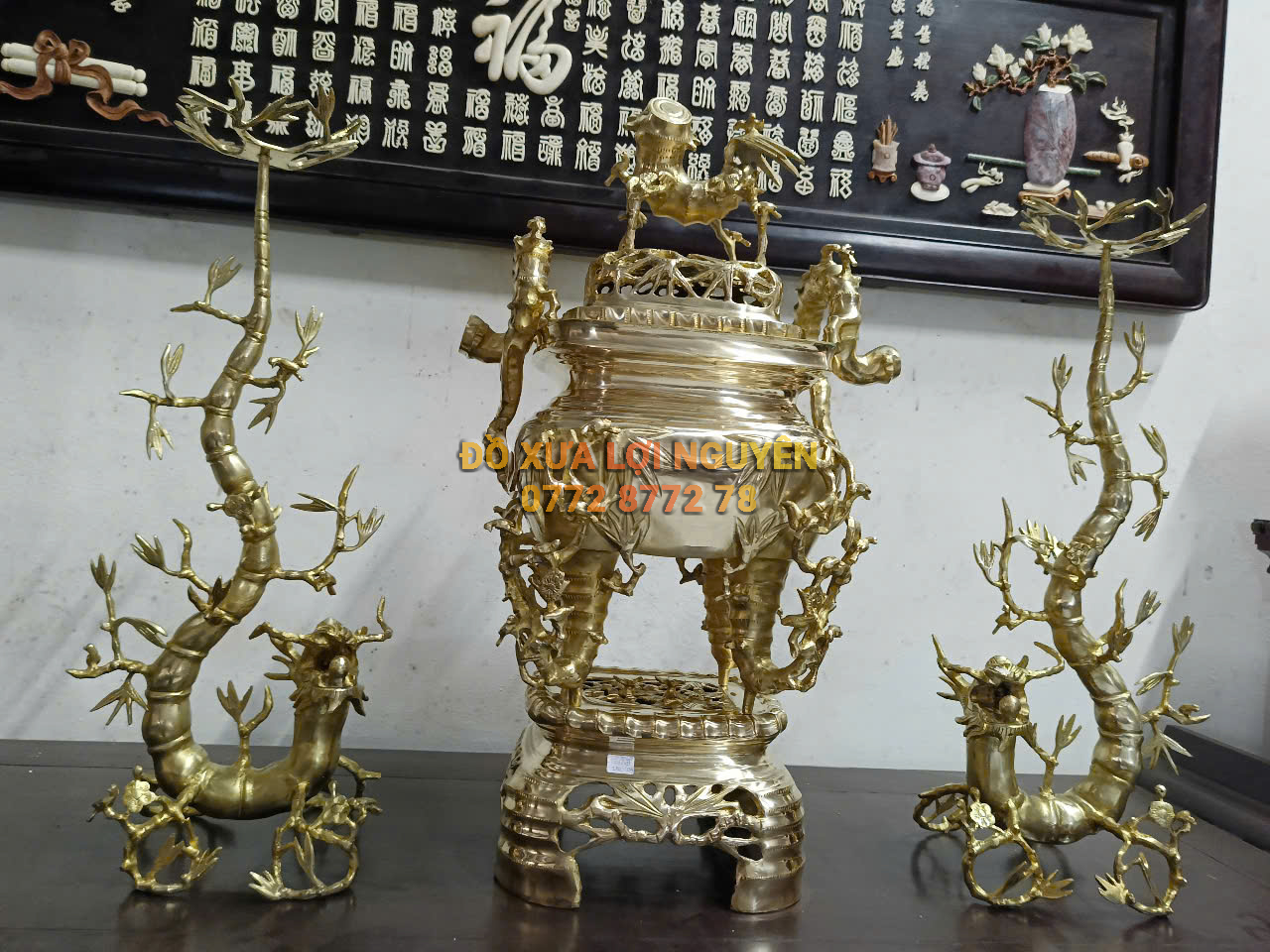 Bộ đỉnh đồng trúc tre