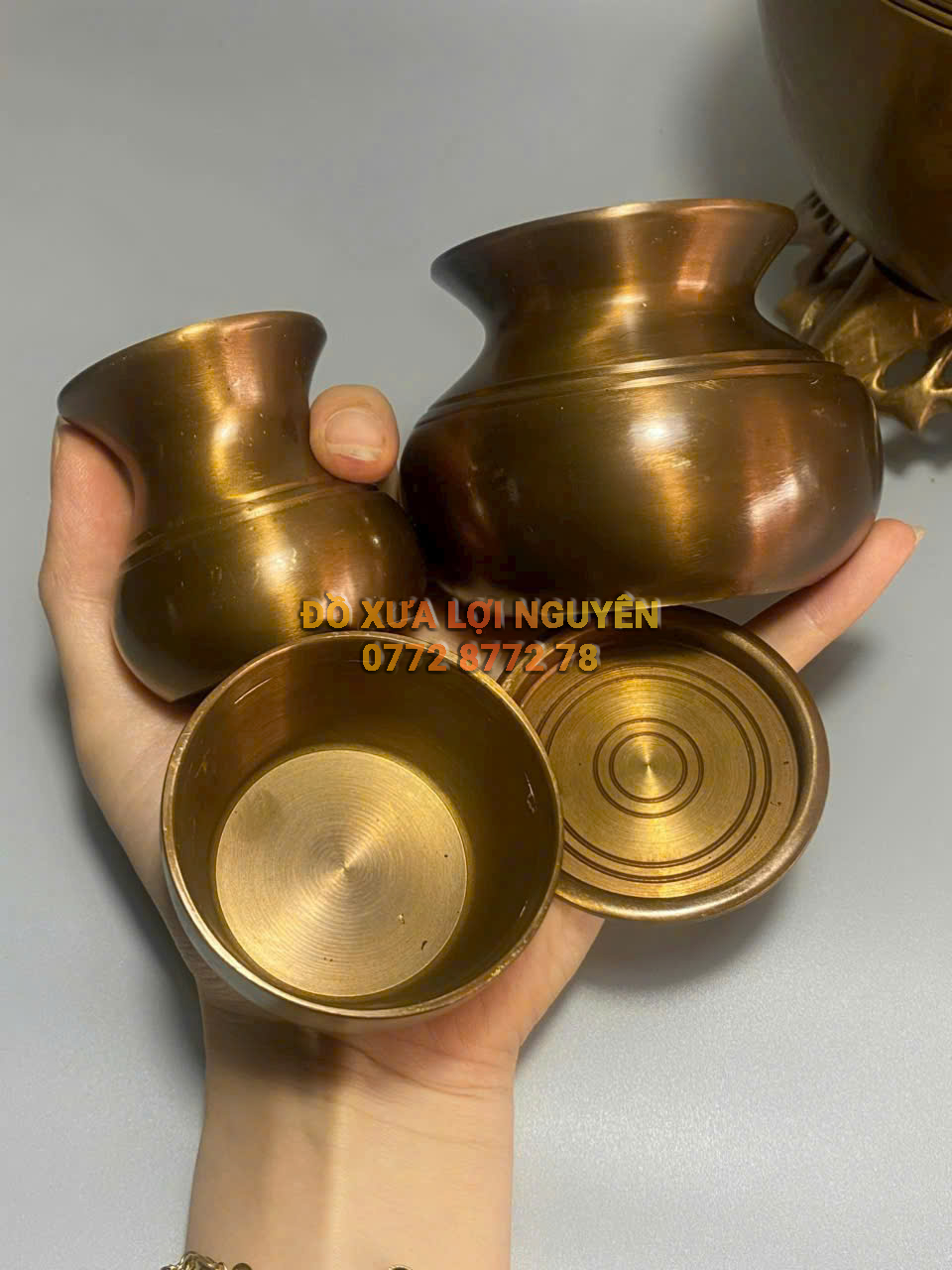 Bộ cơi trầu đồng