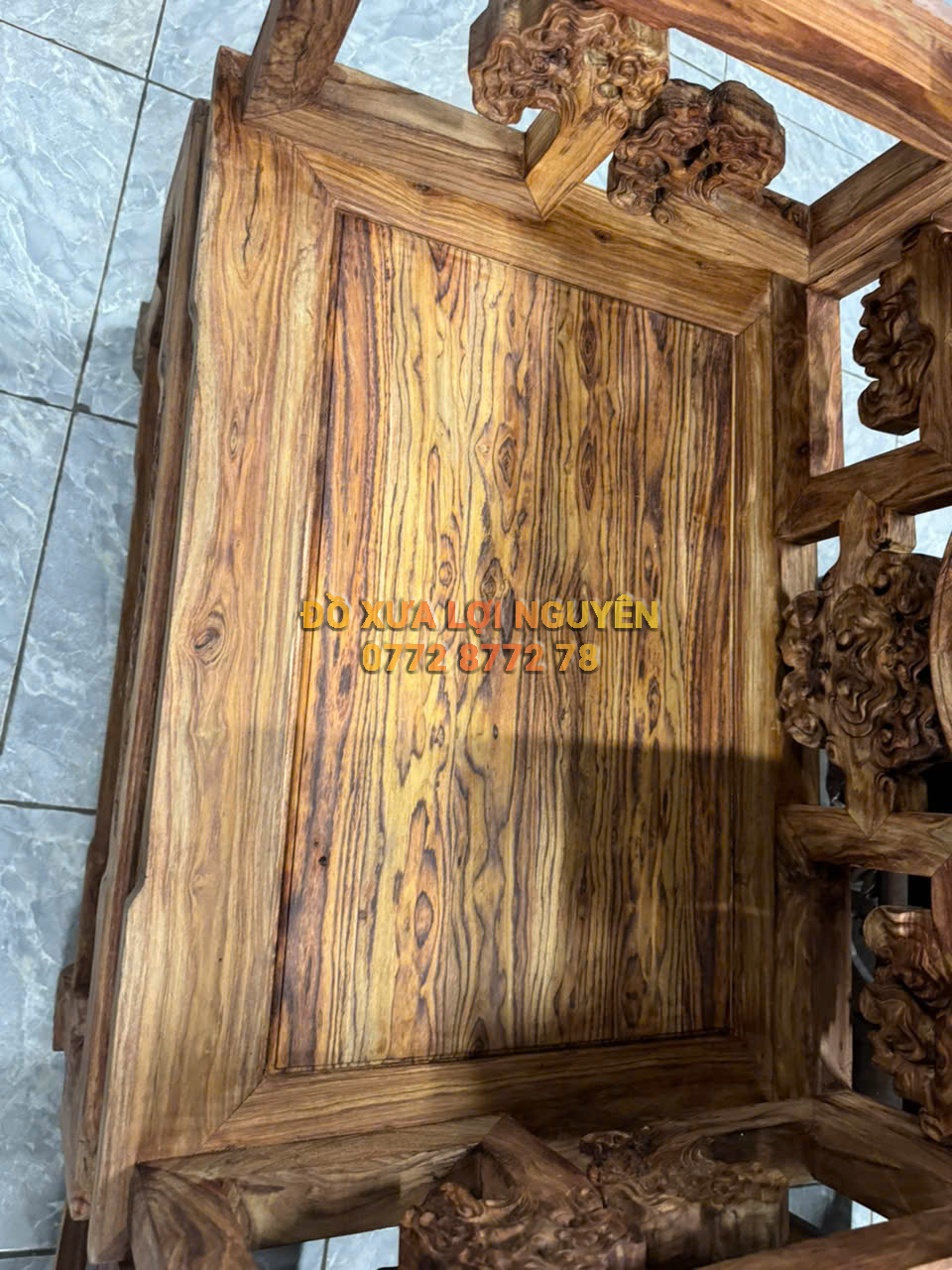 Bộ 3 món gỗ sưa đỏ vip, hiếm gặp