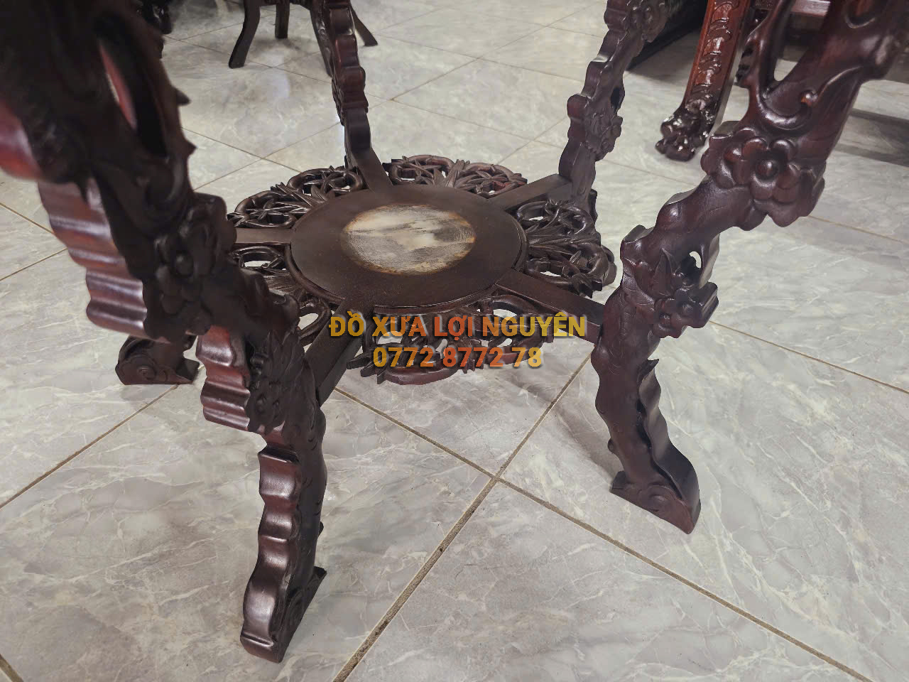 Đôn 5 đầu rồng, gỗ gõ mật VIP