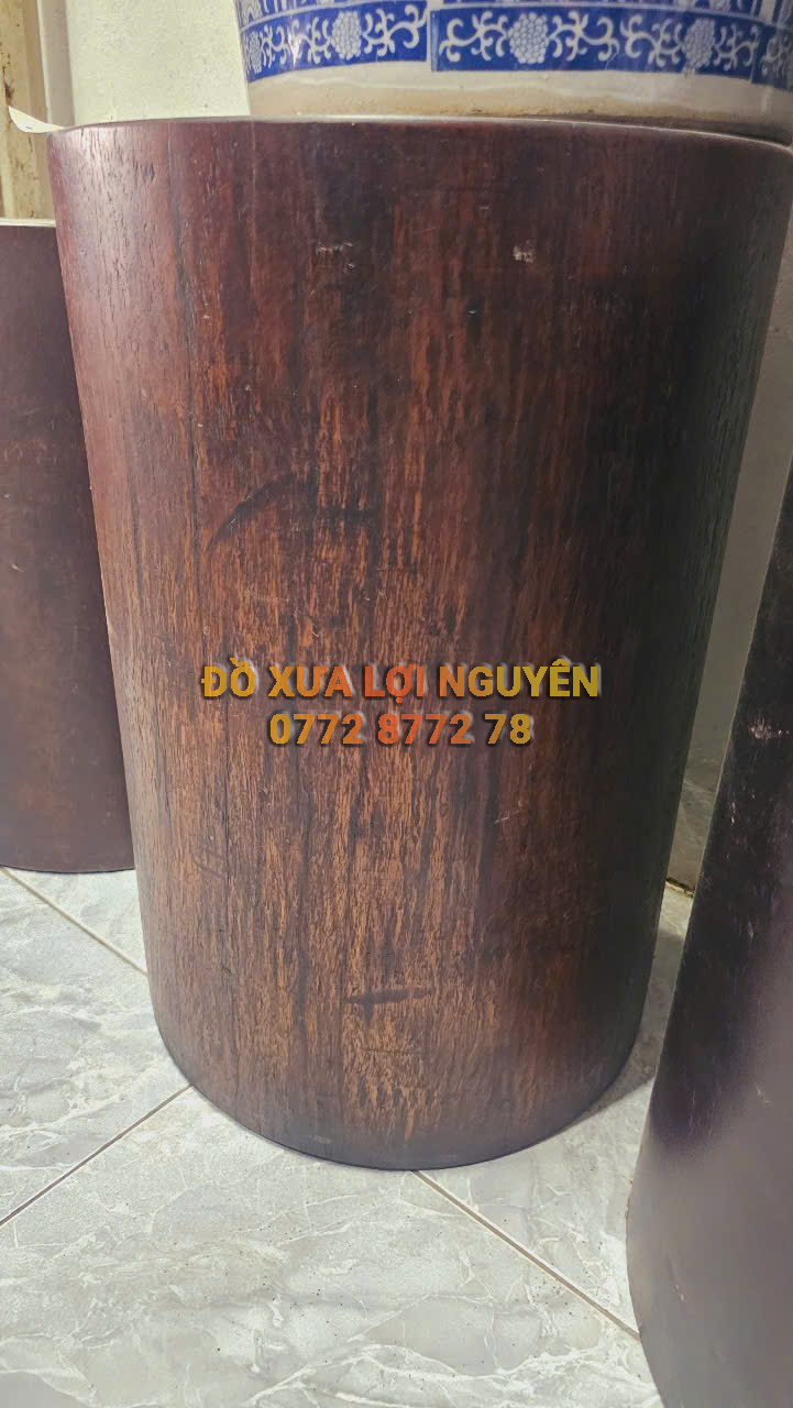 Đôn gỗ cẩm thị xưa, nguyên khối