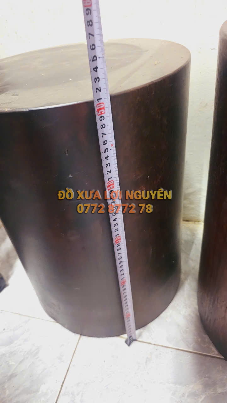 Đôn gỗ cẩm thị xưa, nguyên khối