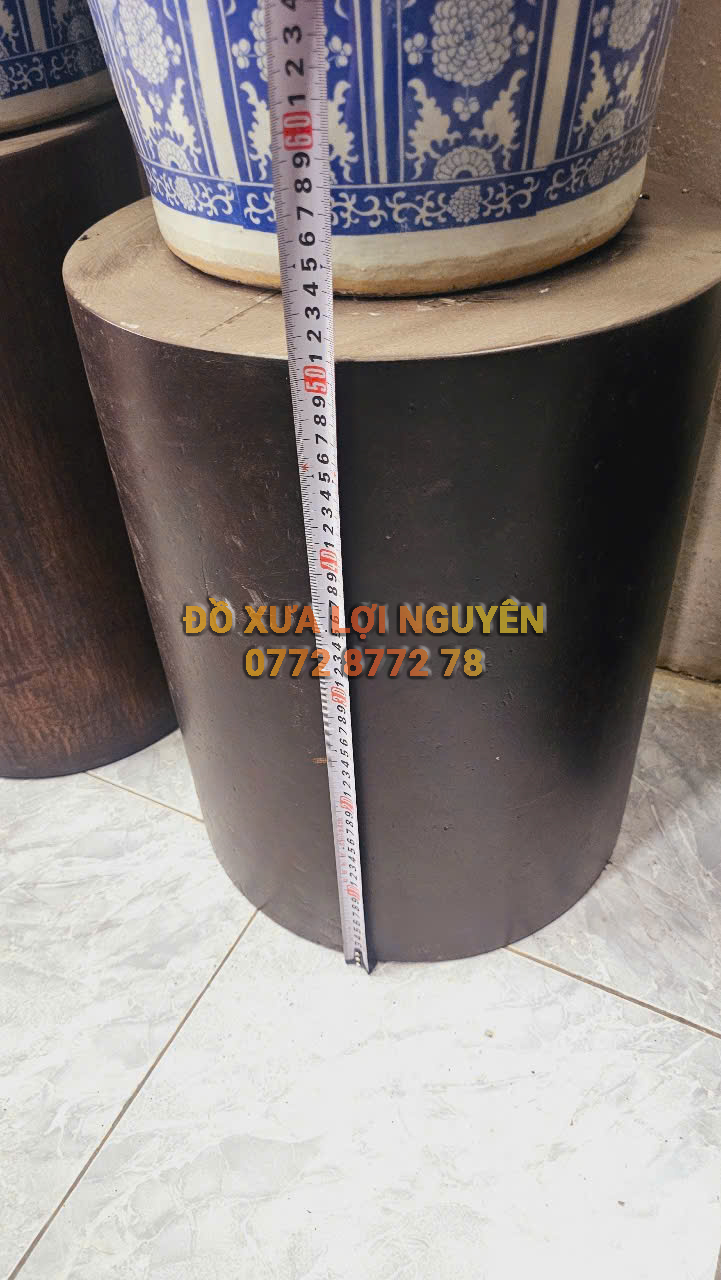 Đôn gỗ cẩm thị xưa, nguyên khối