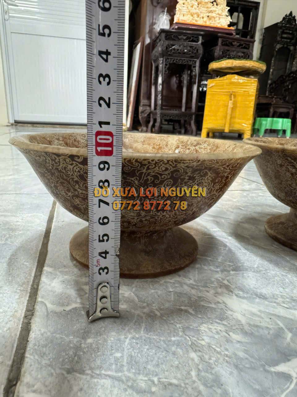 Cặp bát đá hàng tàu xưa