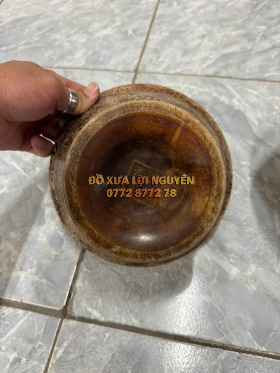 Cặp bát đá hàng tàu xưa