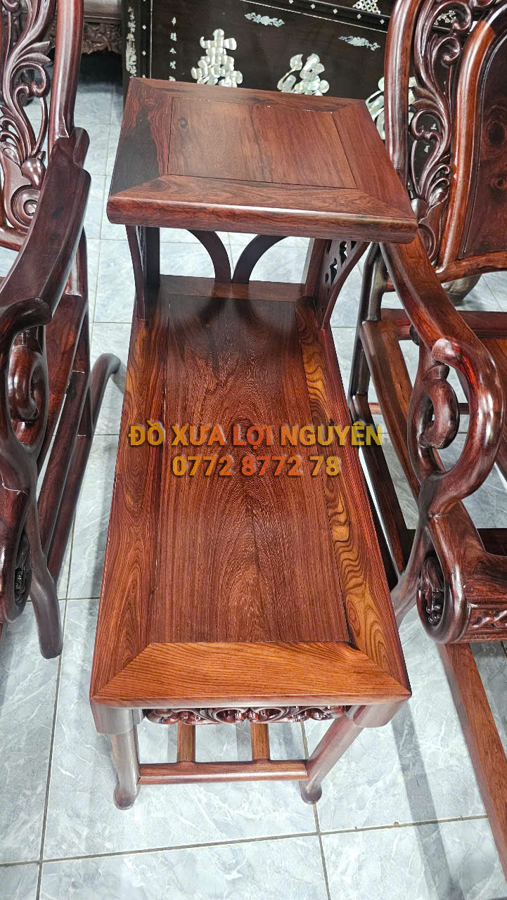 Bộ 3 món ghế thư giãn, gỗ cẩm lai