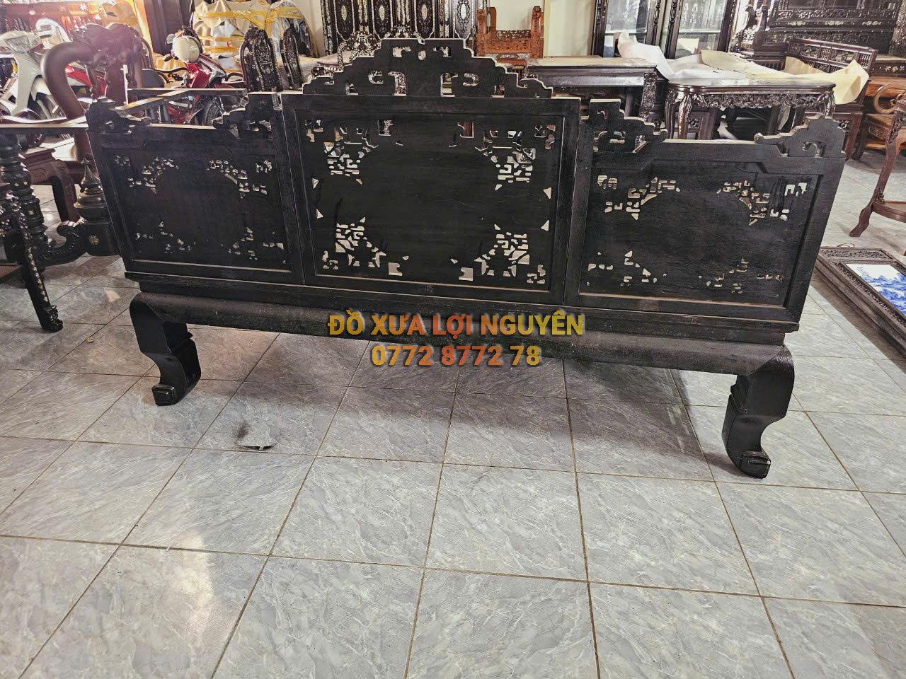 Sạp tam thành tích cổ đồ khảm ốc Singapore