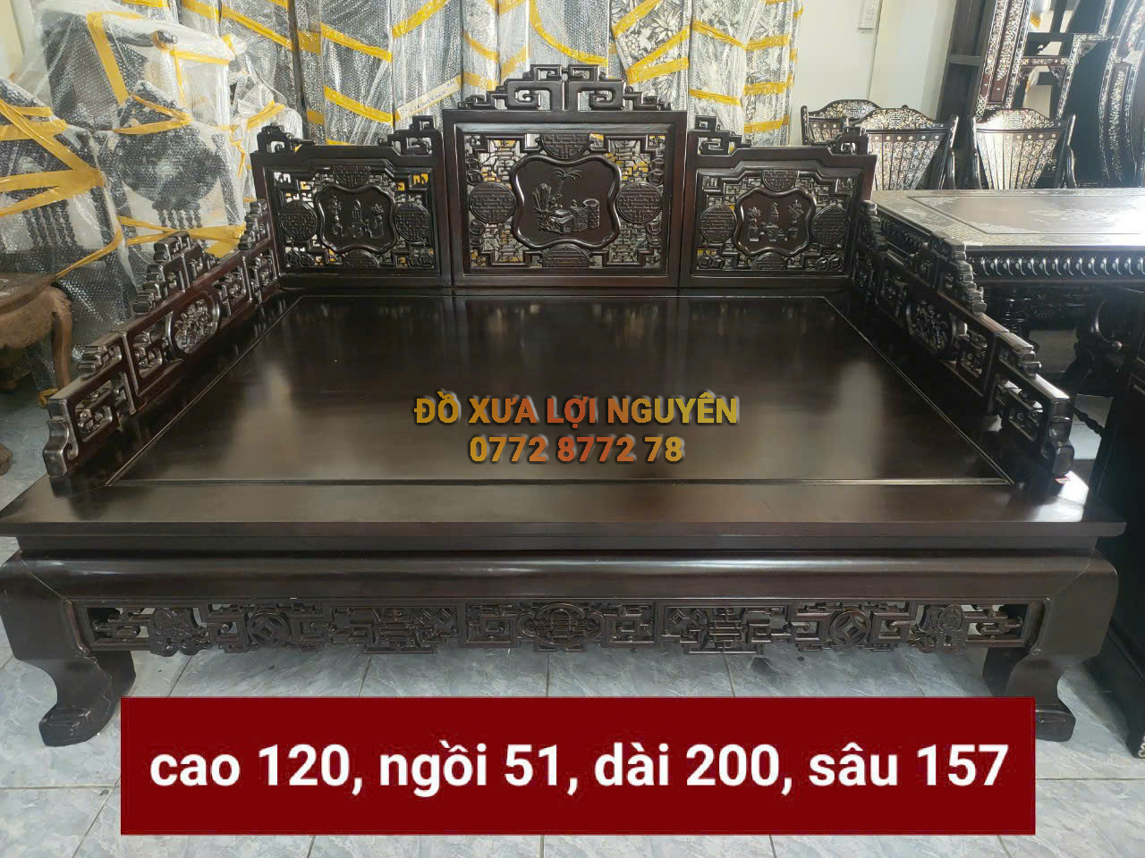 Sạp tam thành, tích cổ đồ trạm đục đẹp