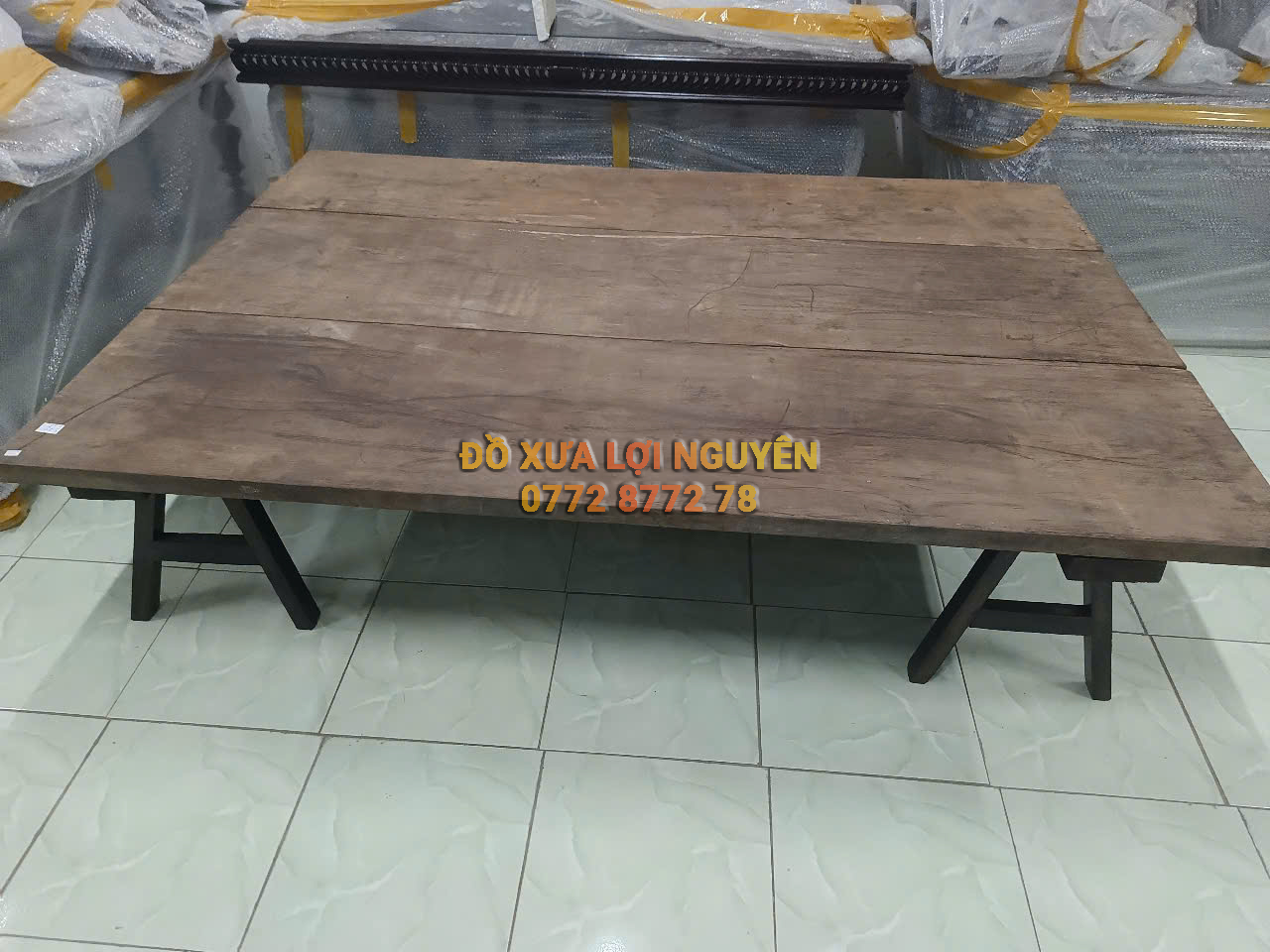 Ván ngựa 3 lá nam bộ xưa, gỗ gõ mật