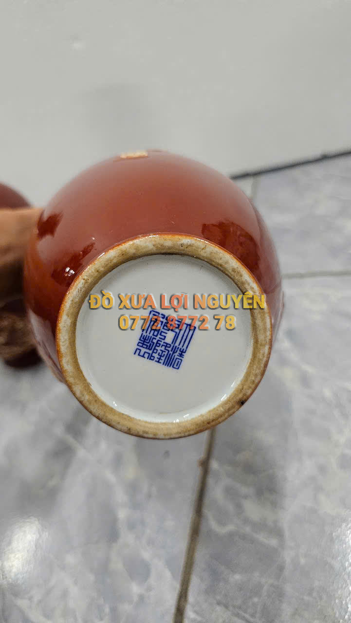 Cặp bình rồng, gốm tàu