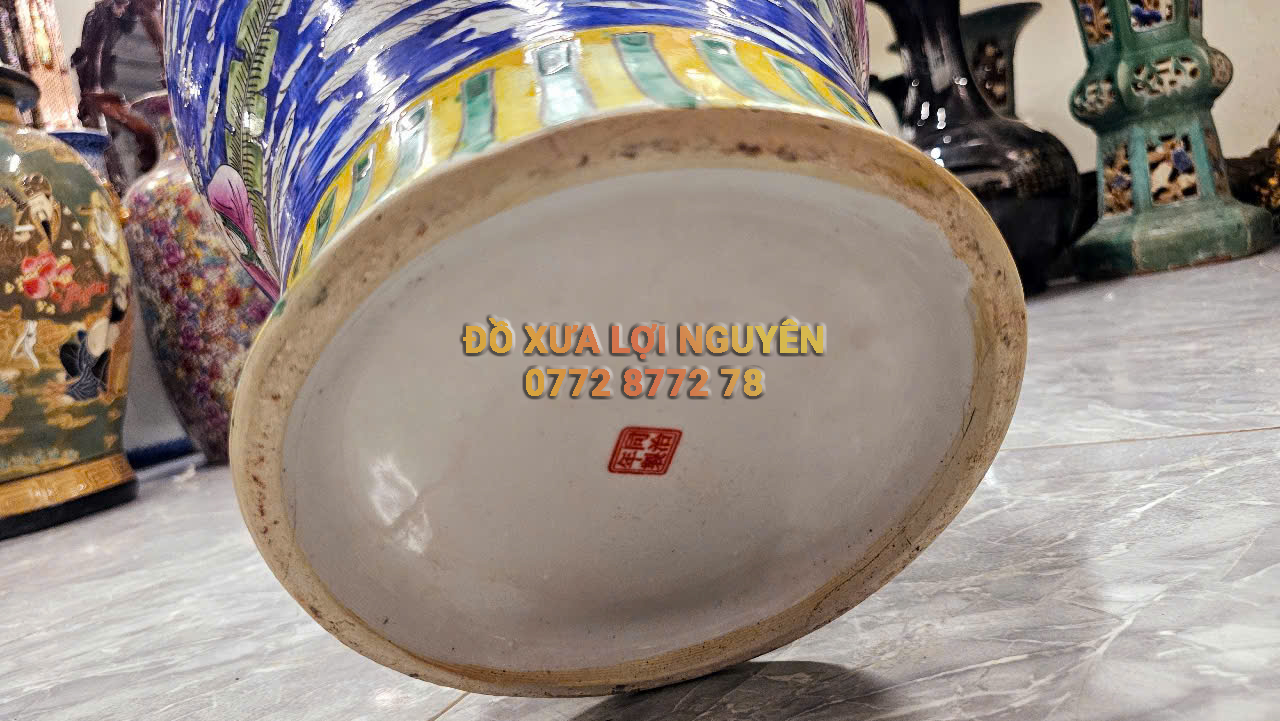 Cặp choé tích la hán, gốm tàu