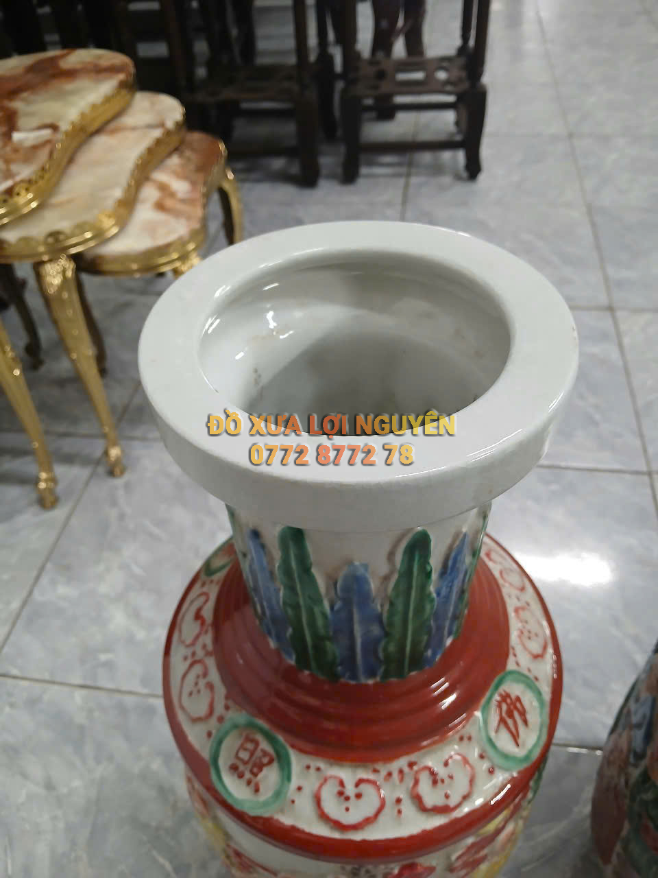 Cặp bình la hán, gốm tàu