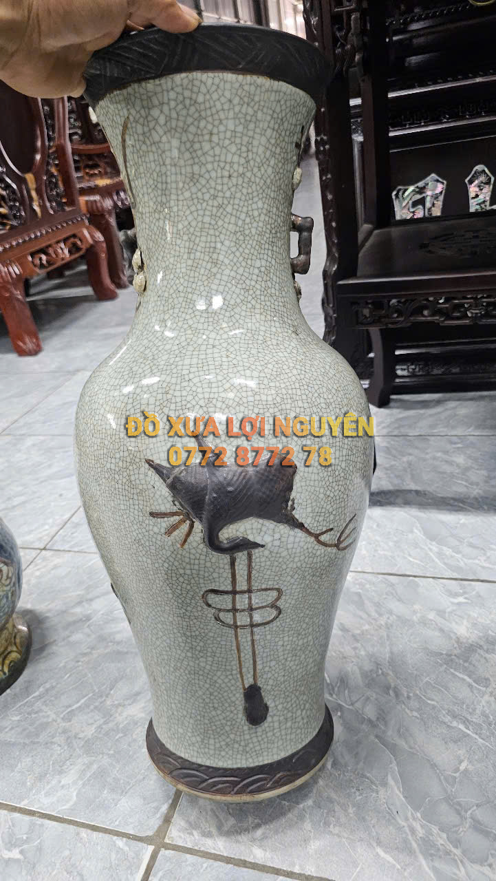 Cặp bình rồng, Gốm thành hoá