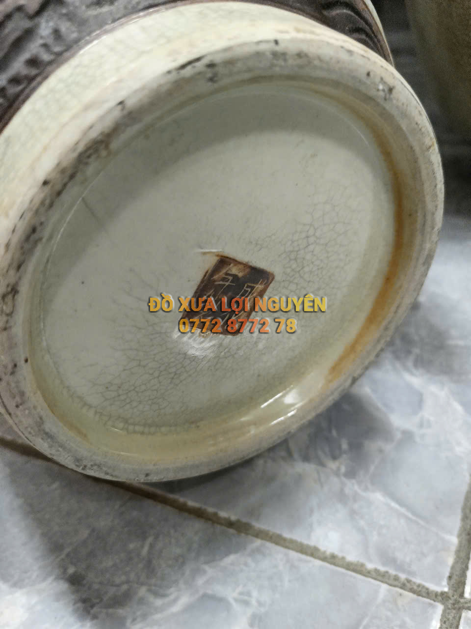 Cặp bình chim hoa, Gốm thành hoá