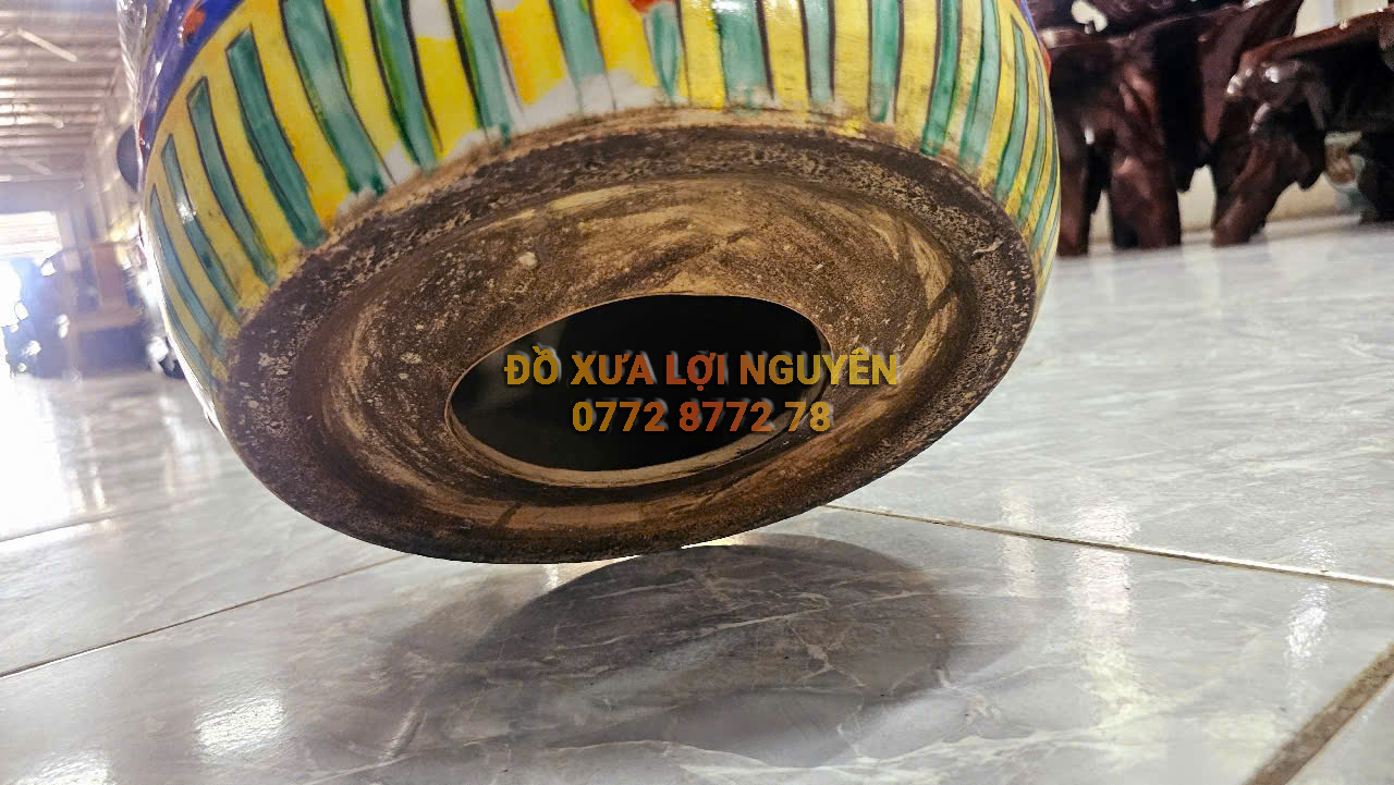 Cặp đôn tích la hán, gốm tàu