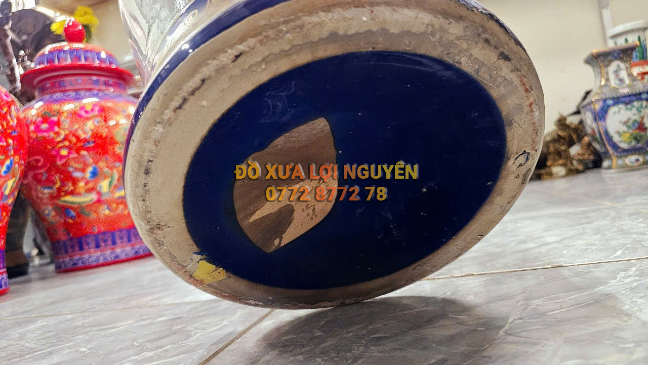 Cặp bình gốm tích mã đáo, gốm tàu