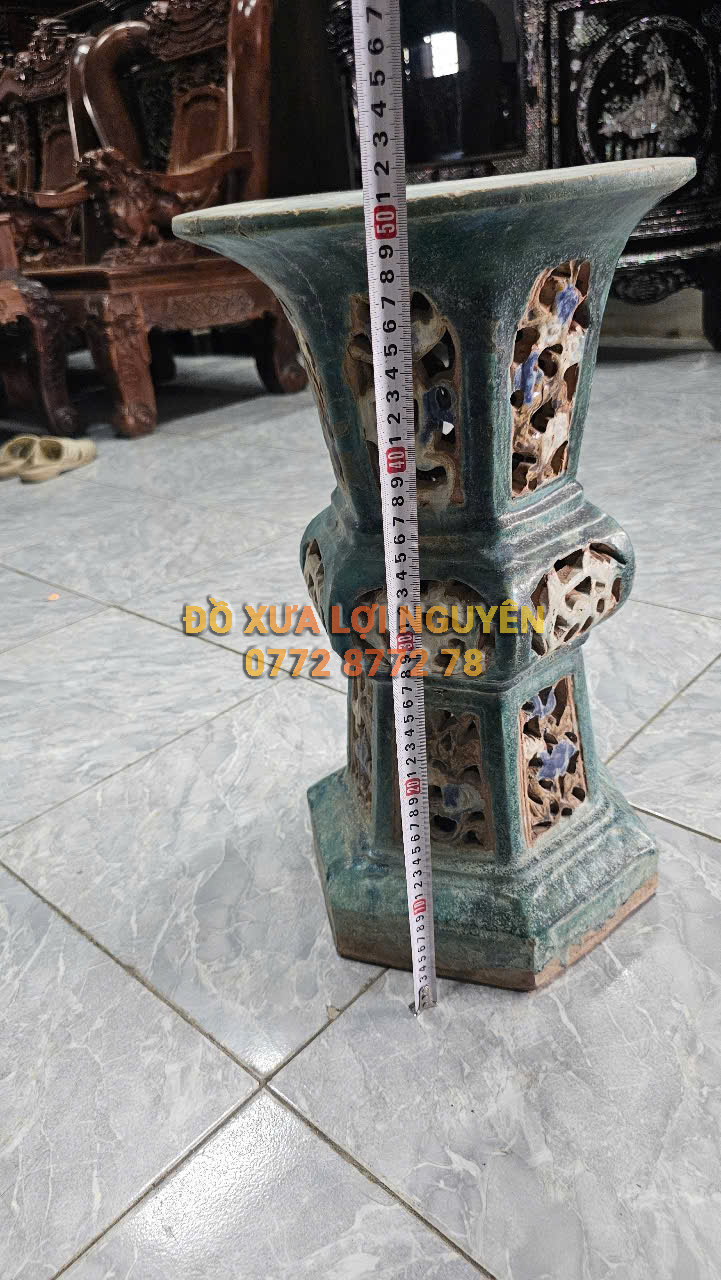 Đôn gốm cây mai