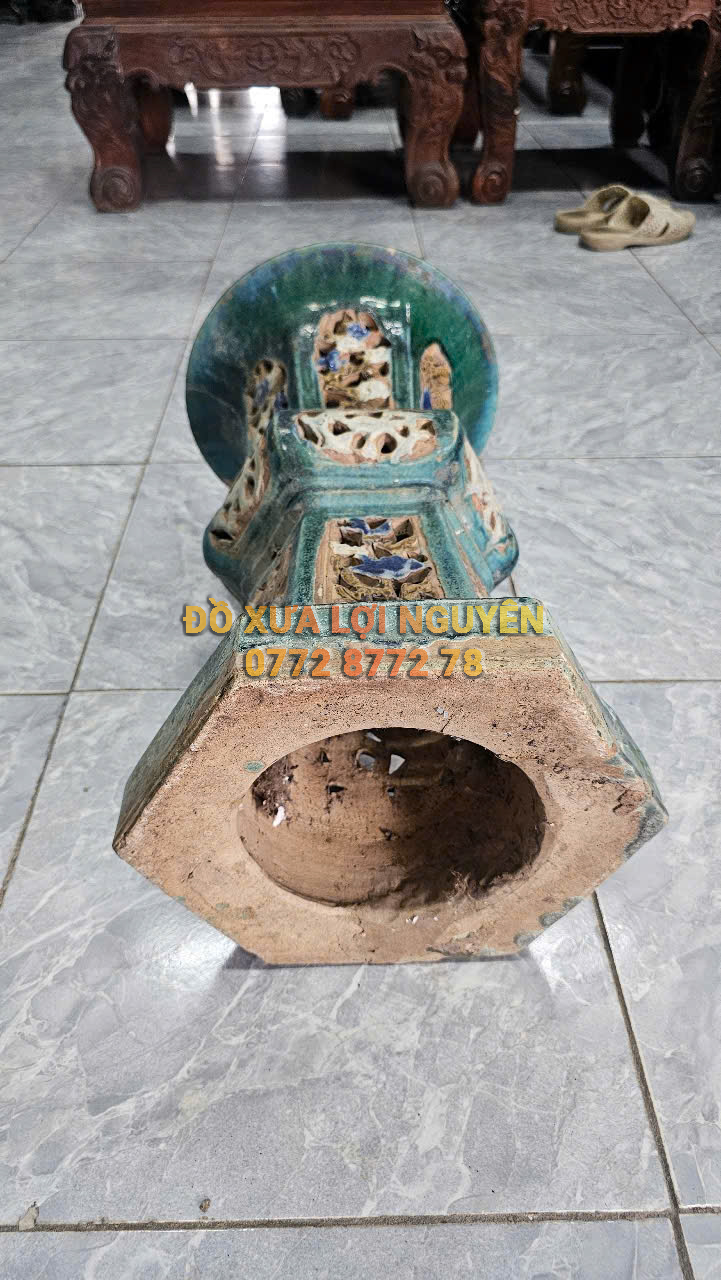 Đôn gốm cây mai