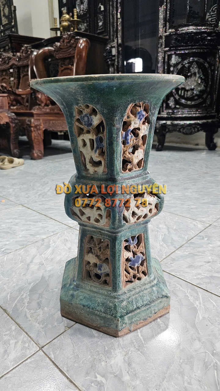 Đôn gốm cây mai