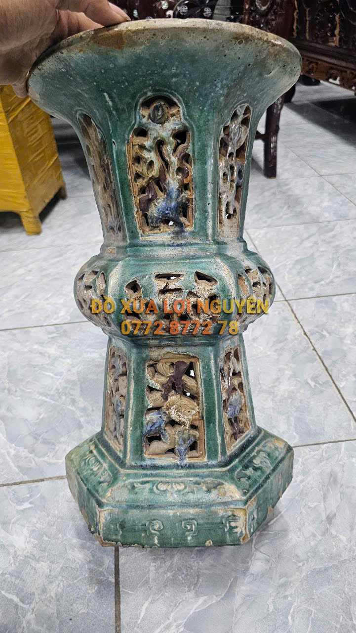 Đôn gốm cây mai - 2