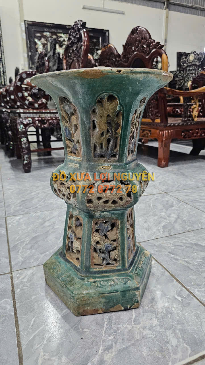 Đôn gốm cây mai - 2