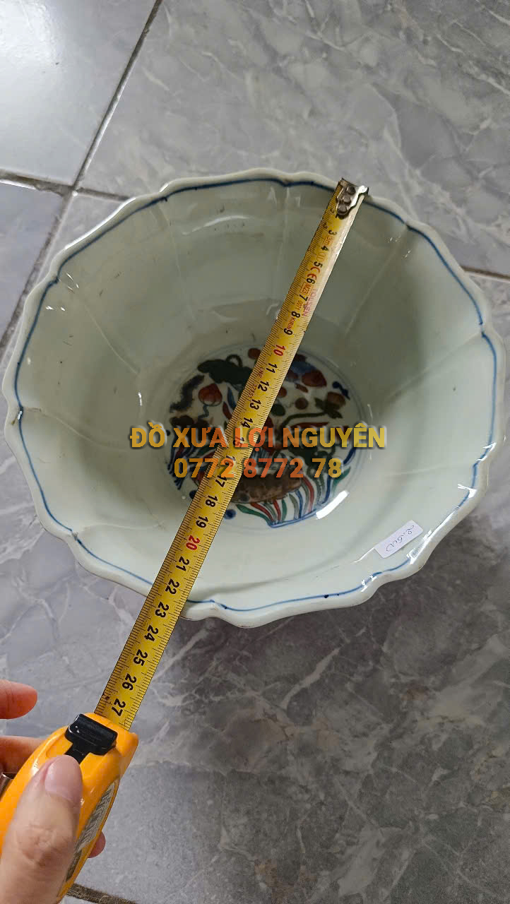 Bát sen cá gốm tàu