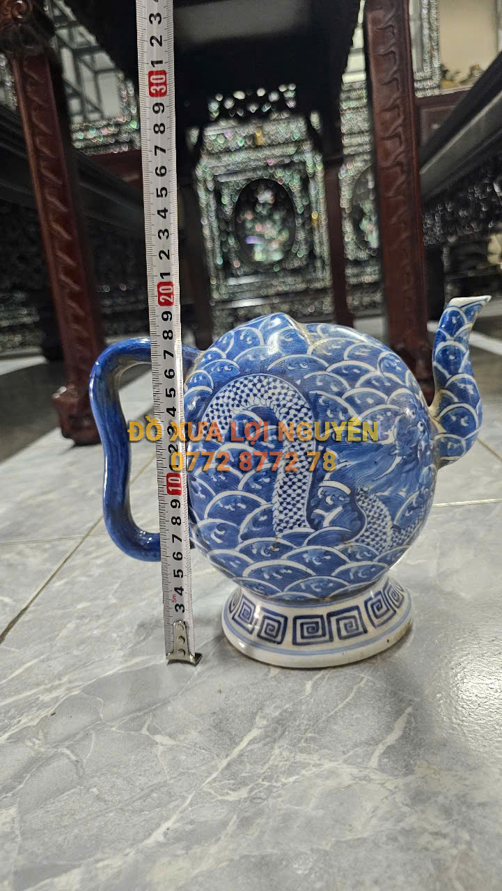 Ấm rồng quả đào, gốm tàu