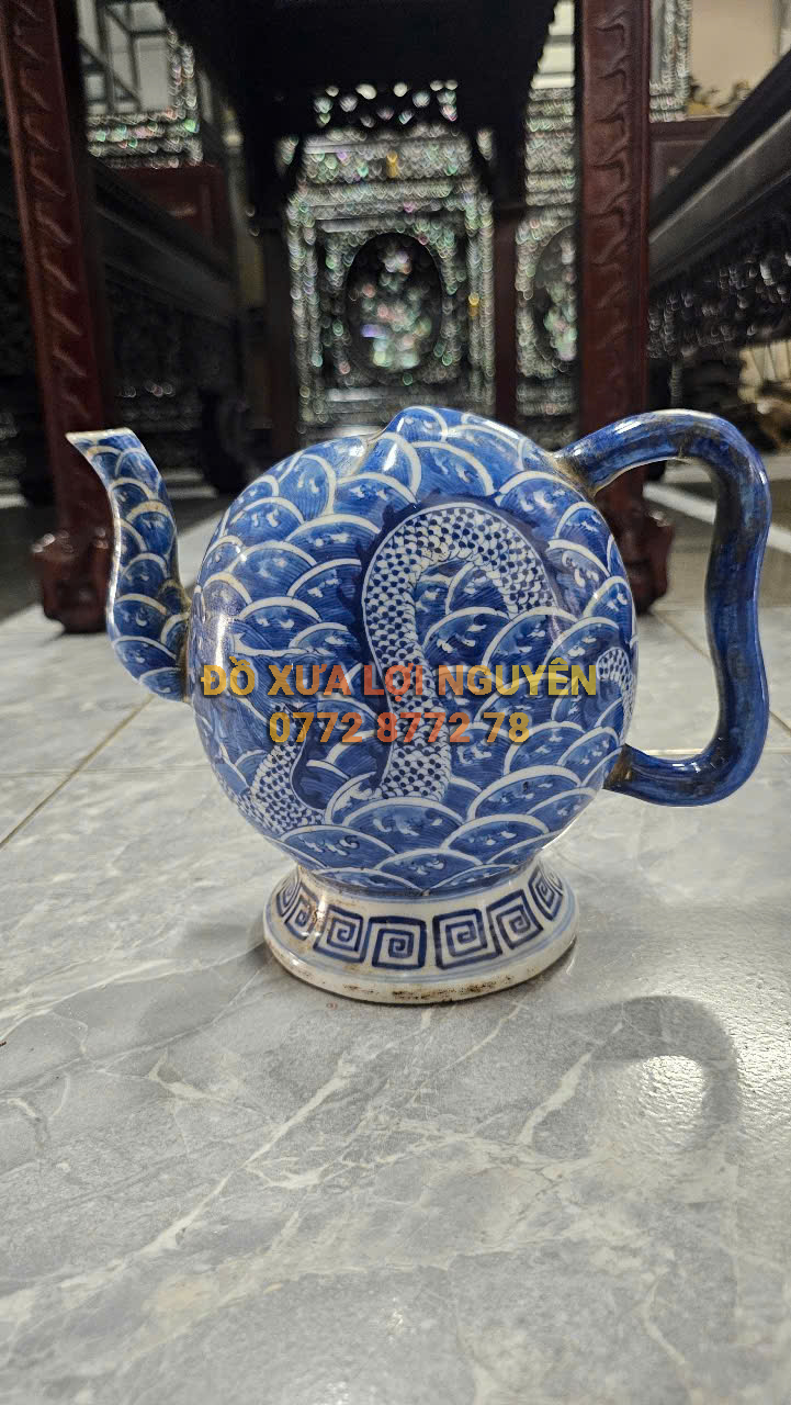 Ấm rồng quả đào, gốm tàu