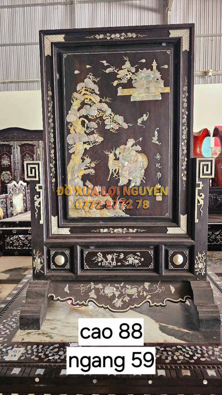 Bình phong, gỗ gõ mật xưa