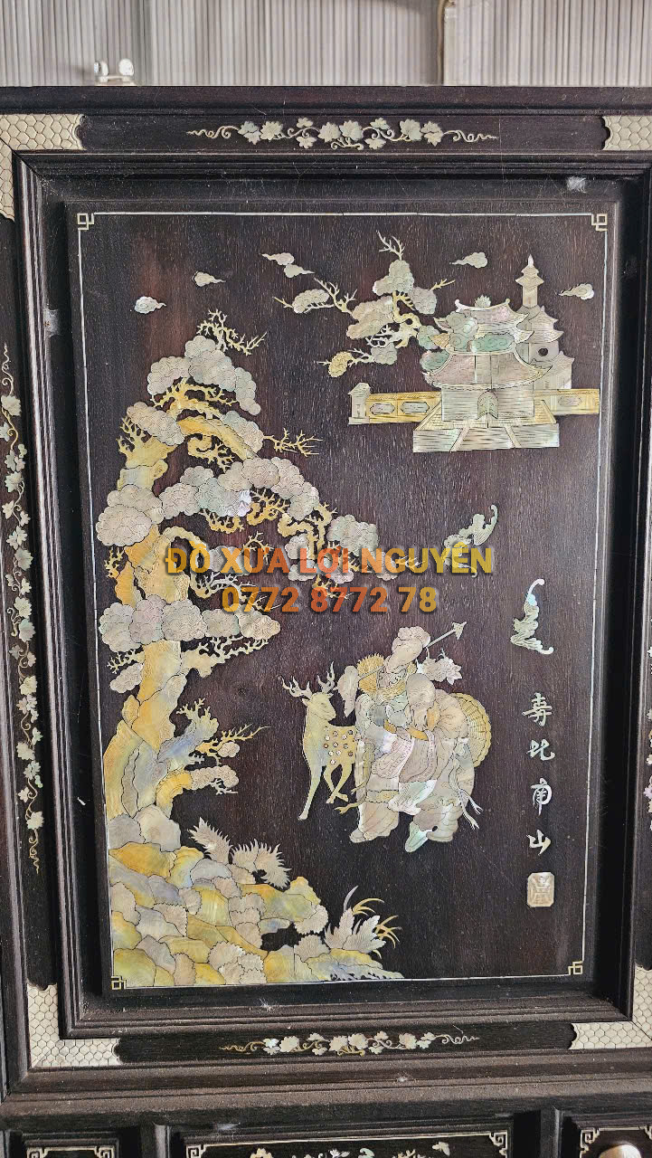 Bình phong, gỗ gõ mật xưa