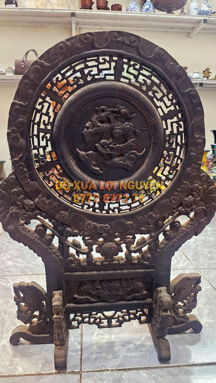 Bình phong gỗ trắc ta xưa