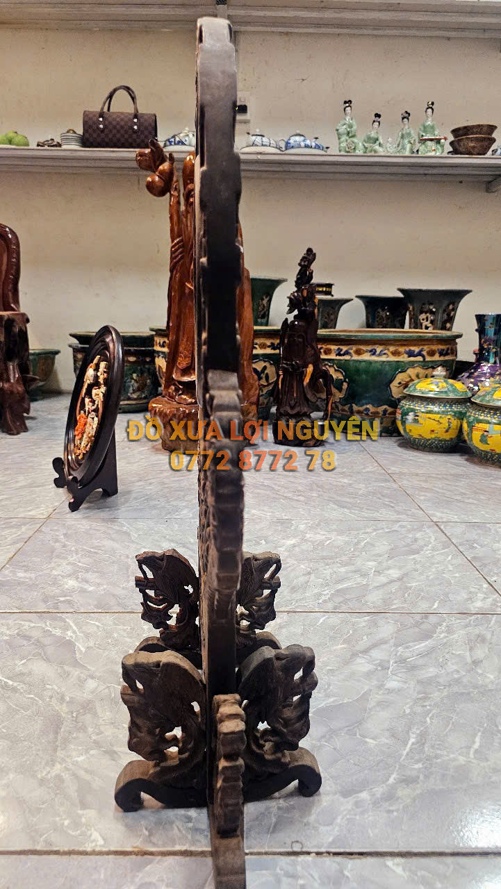 Bình phong gỗ trắc ta xưa