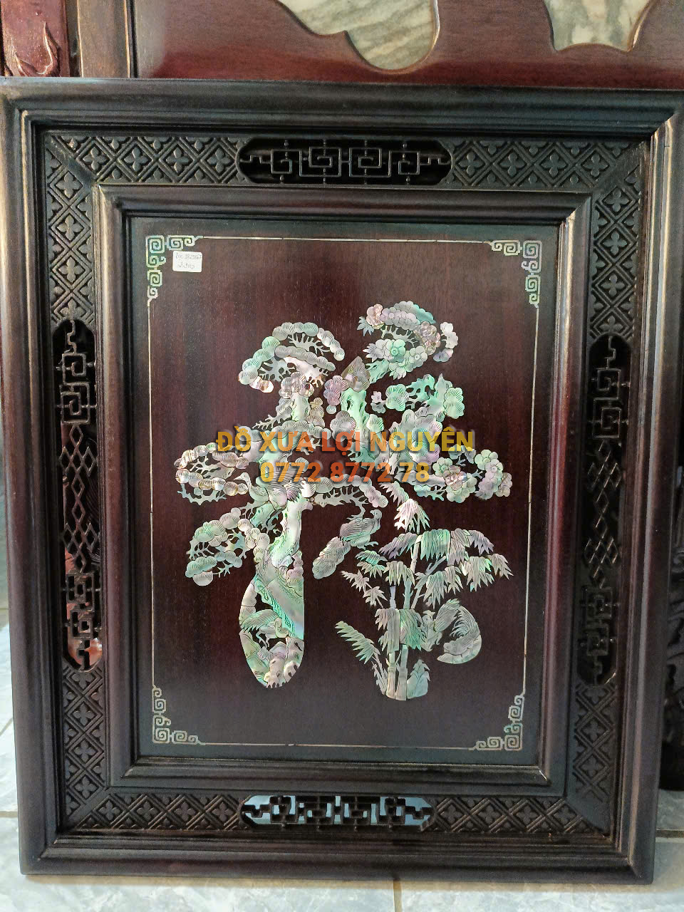 121 Tranh chữ LỘC, Gỗ Gõ Mật