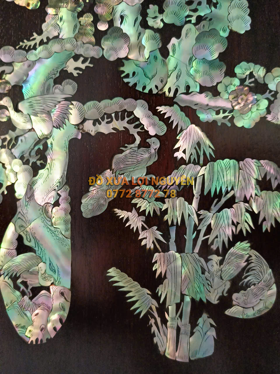 121 Tranh chữ LỘC, Gỗ Gõ Mật