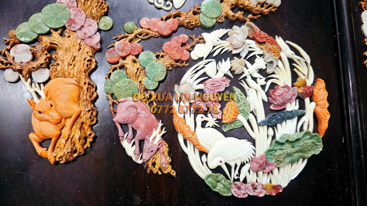 Tranh chữ PHÚC, gỗ trắc ta