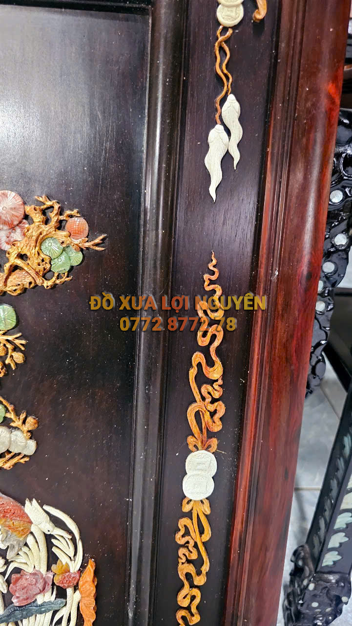 Tranh chữ PHÚC, gỗ trắc ta