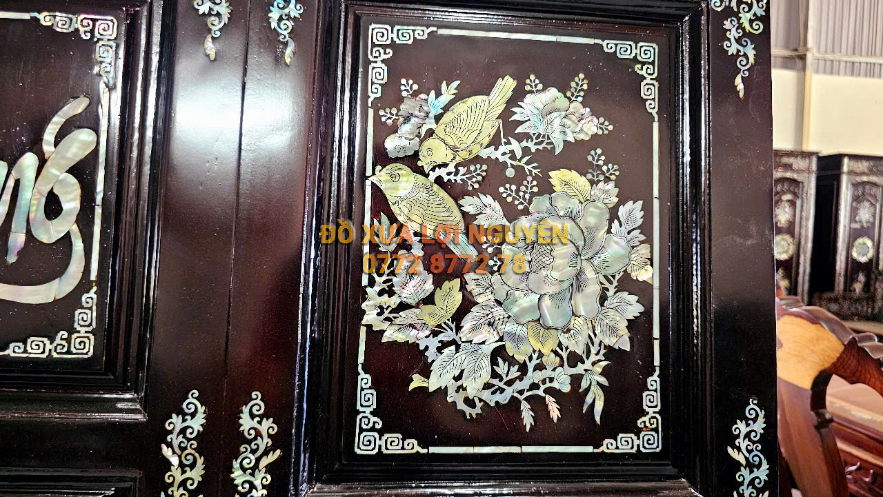 Tranh CỬU HUYỀN THẤT TỔ, Gỗ gõ mật