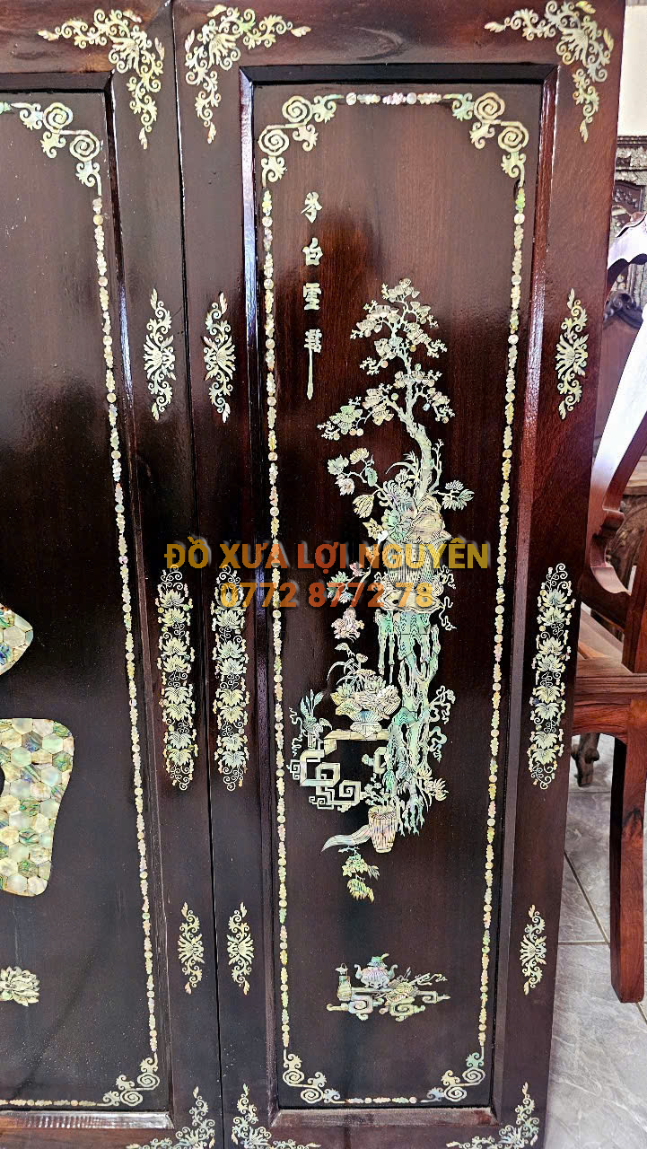 Tranh thờ chữ PHÚC, gỗ gõ mật