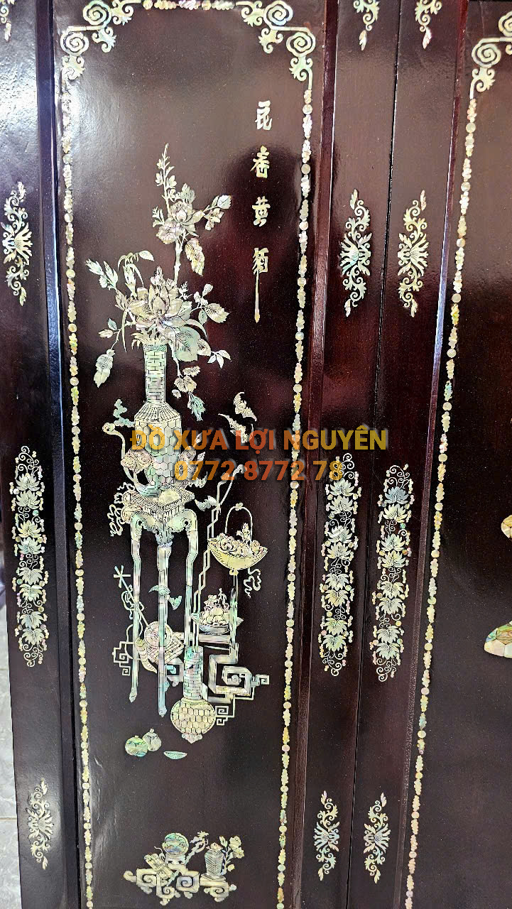 Tranh thờ chữ PHÚC, gỗ gõ mật