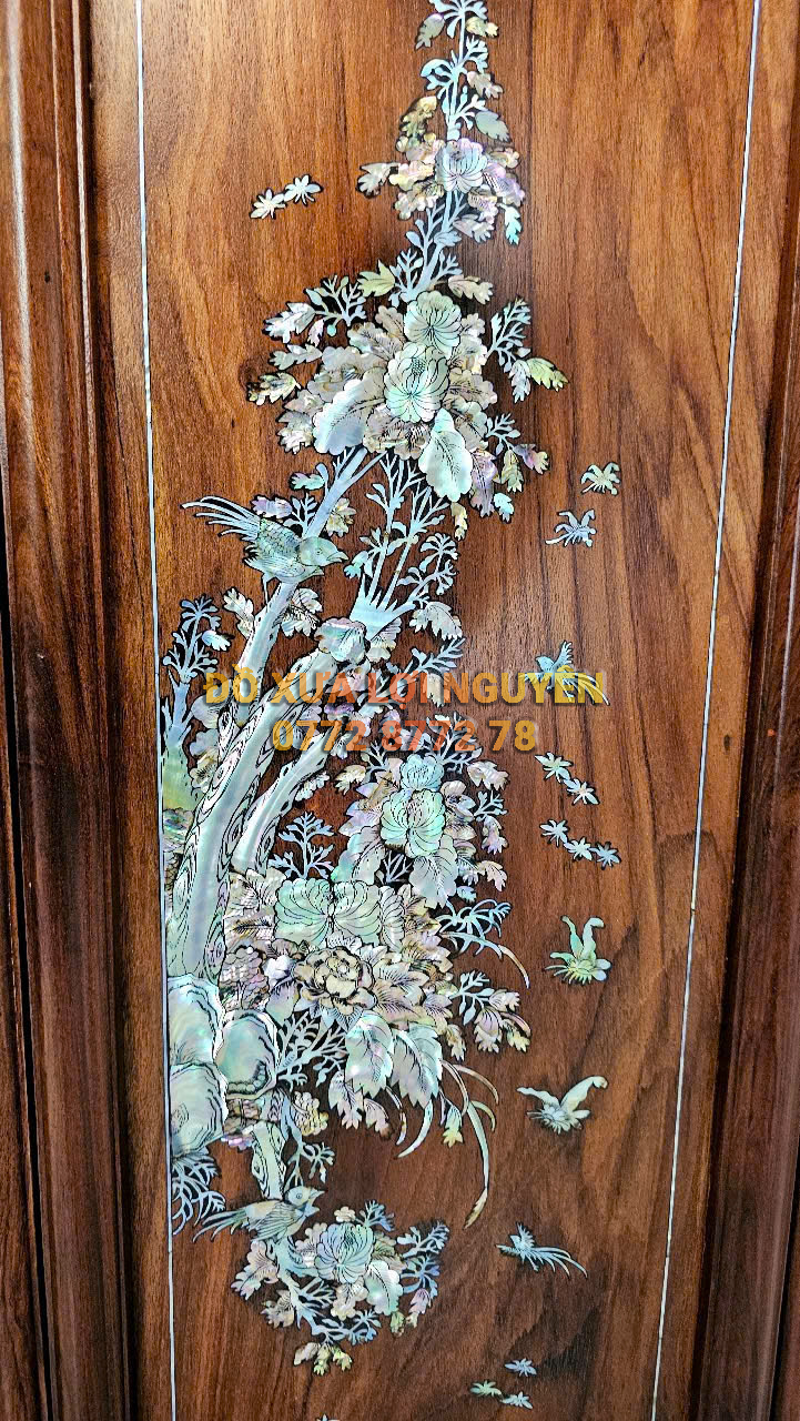 Tranh tứ quý, gỗ hương ta