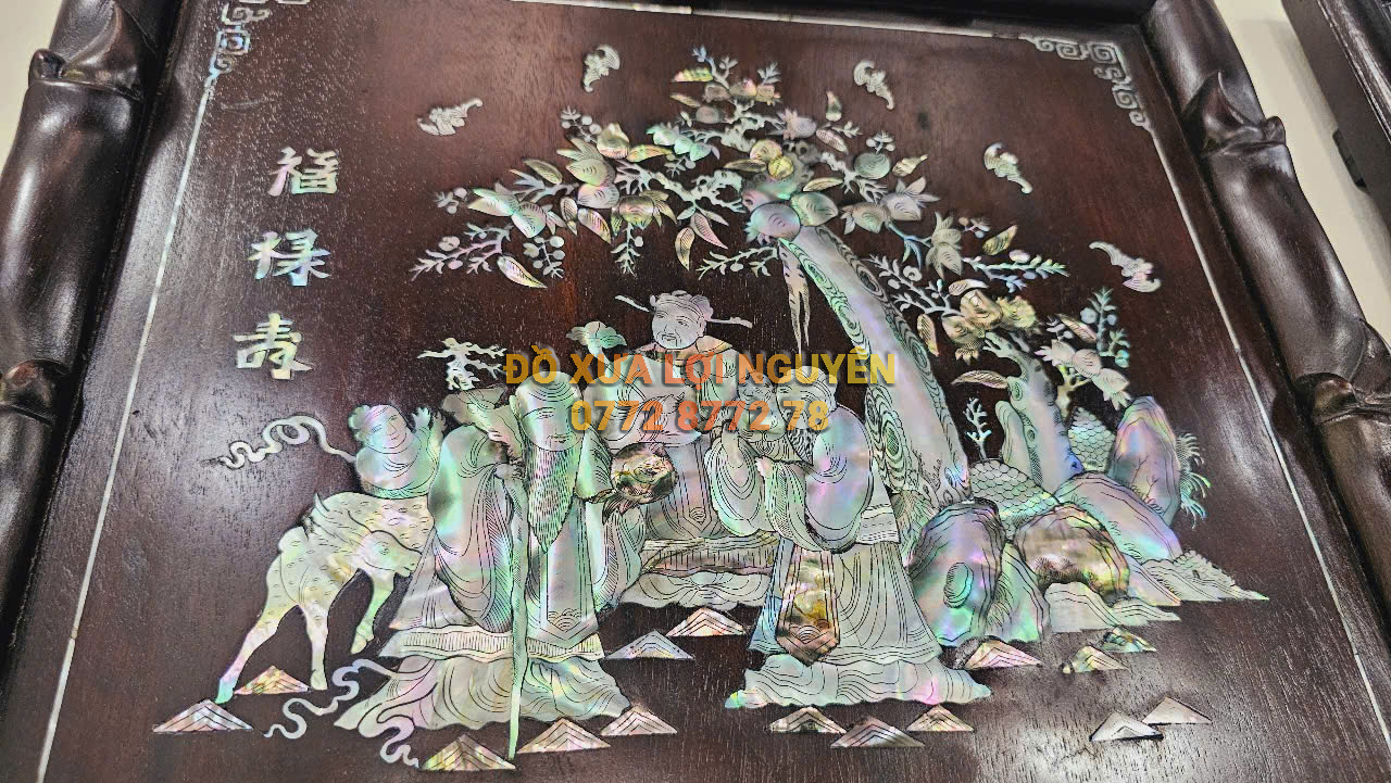 Tranh lịch PHÚC - LỘC - THỌ, Gỗ gõ mật