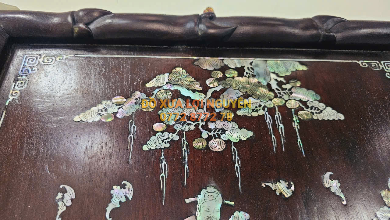 Tranh lịch Phúc - Lộc - Tho. Gỗ gõ mật