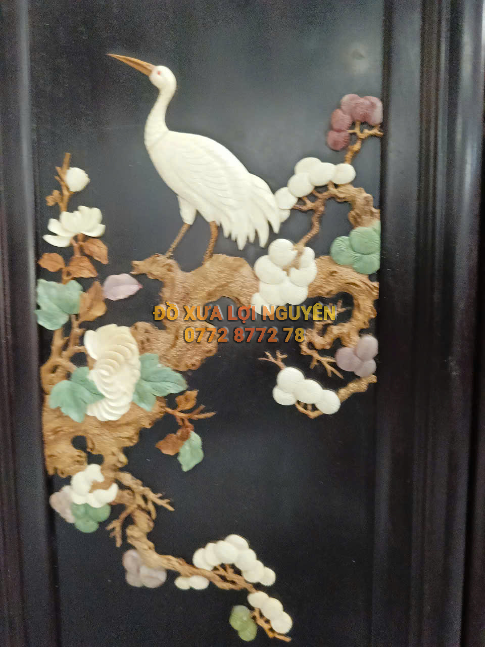 Tranh tứ quý gỗ trắc ta Vip