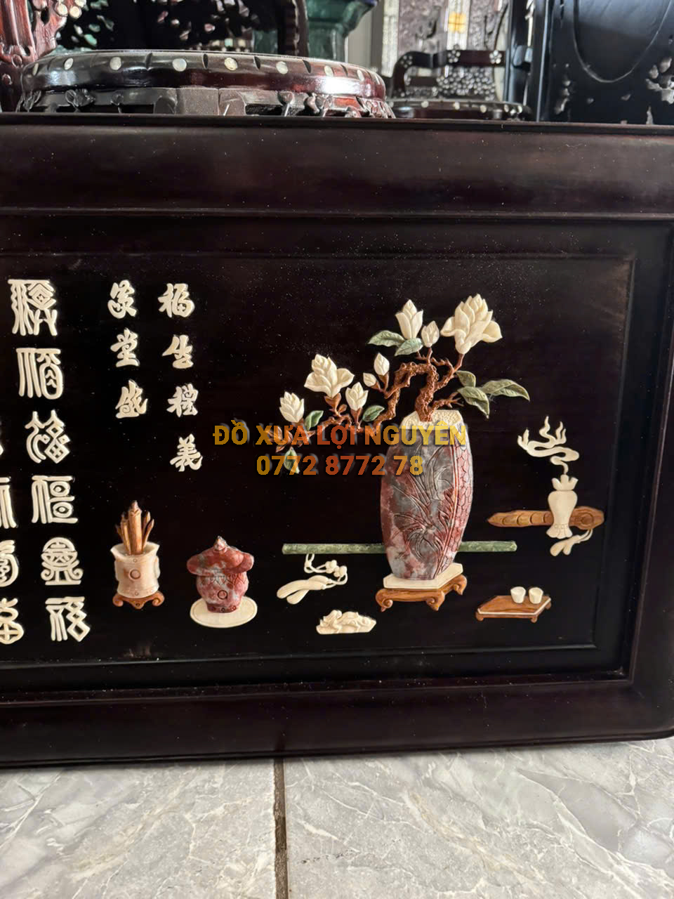 Tranh bách phúc, gỗ trắc ta xưa