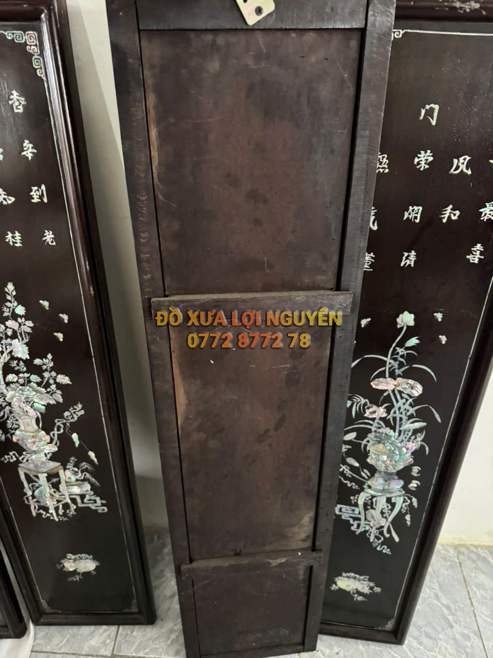 Tranh tứ bình, gỗ gõ mật