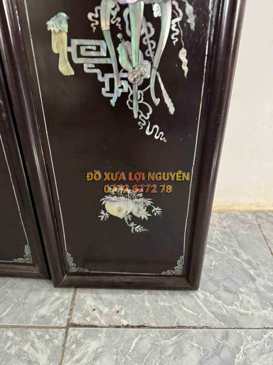 Tranh tứ bình, gỗ gõ mật