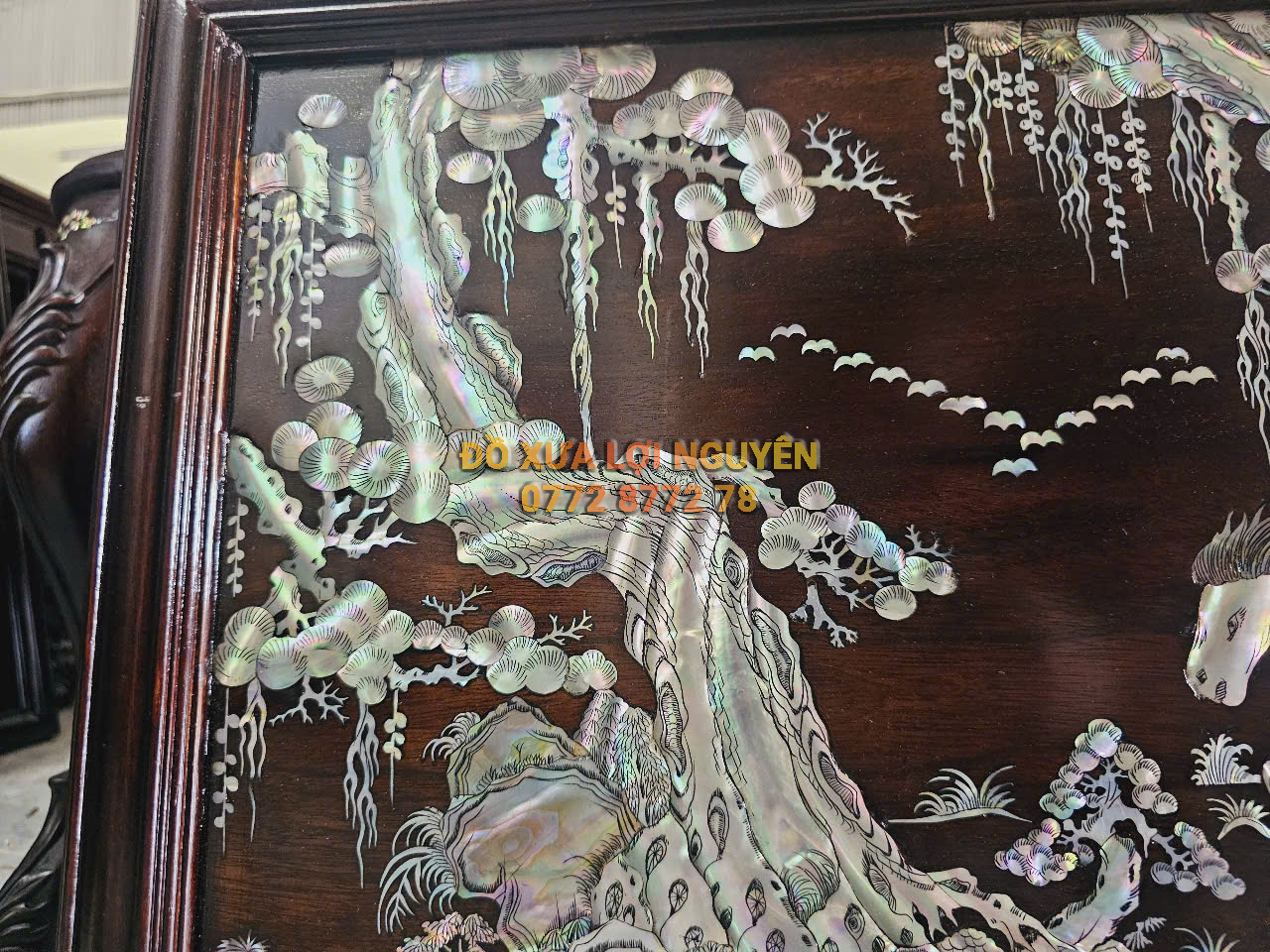 Tranh ngựa mã đáo thành công, gỗ gõ mật - 2