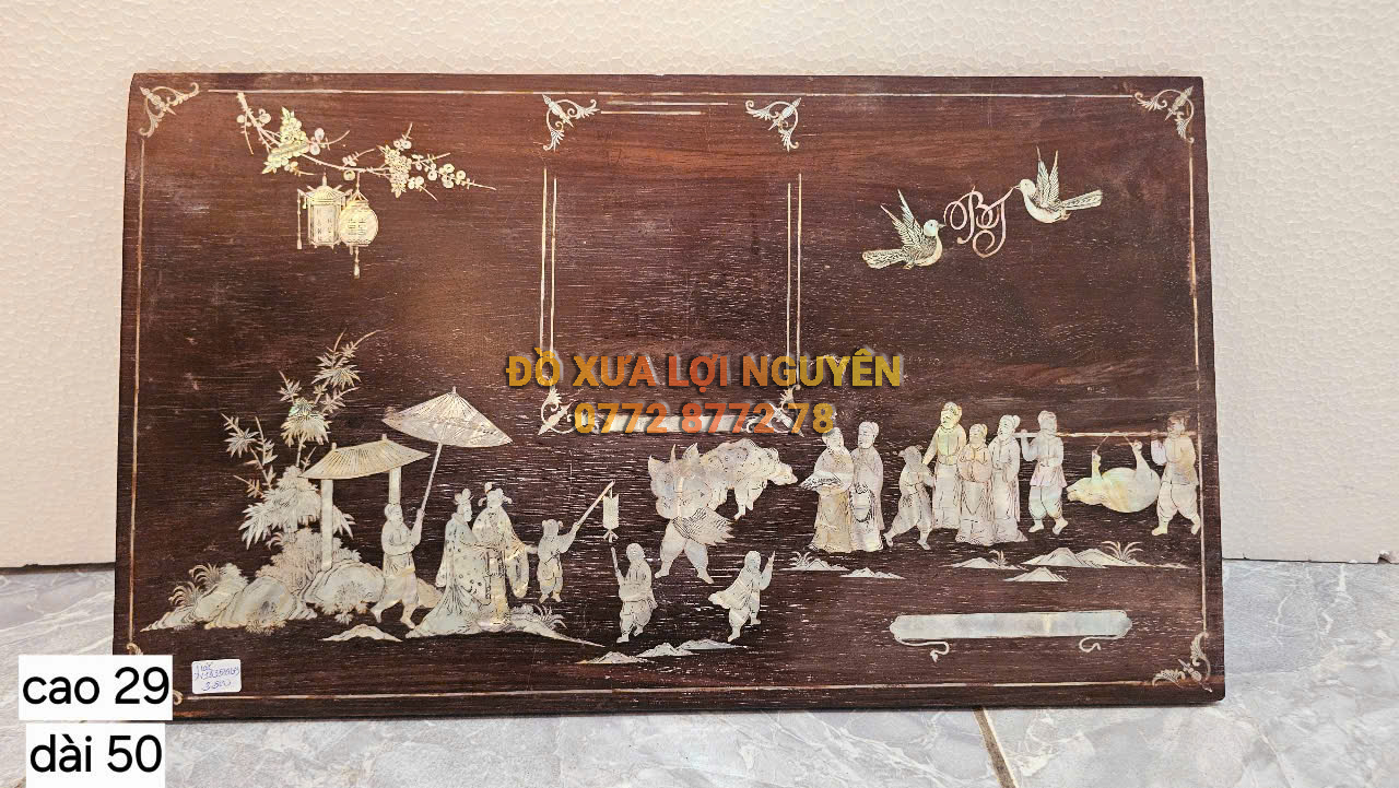 Tranh xưa, gỗ trắc ta