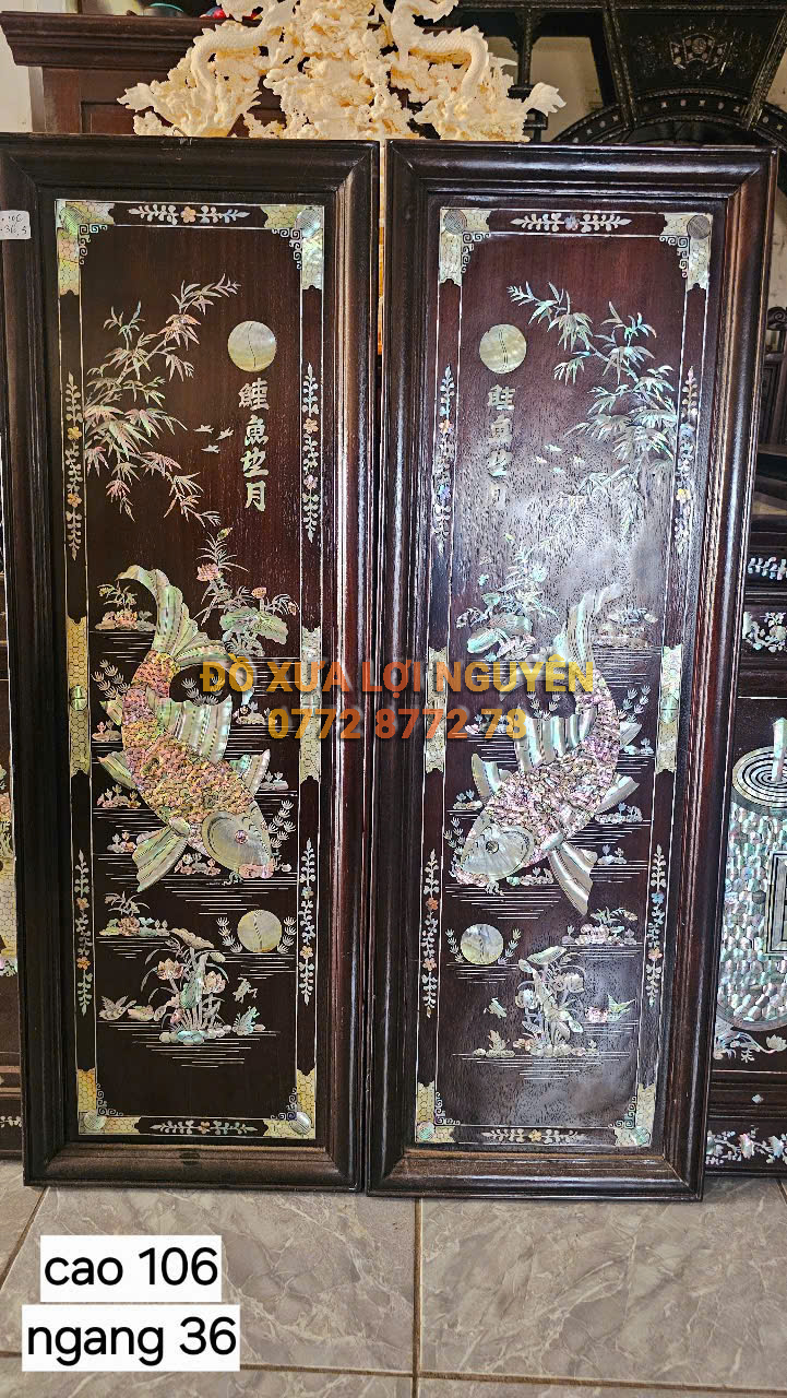 Tranh lý ngư vọng nguyệt, Gỗ gõ mật